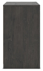 Fraluna - Charcoal - Two Drawer Night Stand