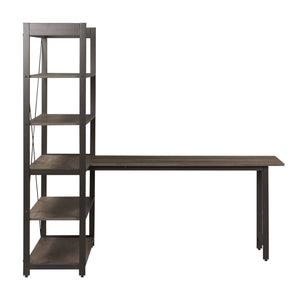 Tanners Creek - 2 Piece Home Office Set (Desk And Bookcase) - Dark Gray