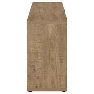 Pepita - 3 Door Engineered Wood Accent Cabinet - Mango Brown