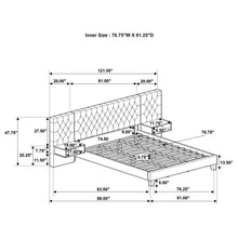 Marley - Upholstered Wall Panel Bed