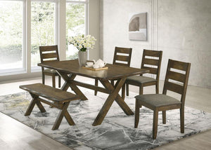 Alston - Wood Dining Bench - Knotty Nutmeg
