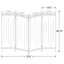 Dove - 4 - Panel Room Divider Folding Shoji Screen - Beige
