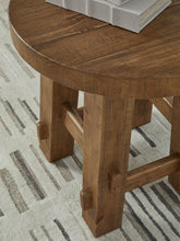 Mackifeld - Round End Table - Warm Brown