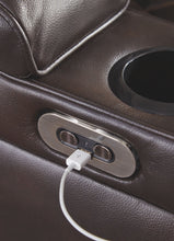 Warnerton - Chocolate - Pwr Rec Loveseat/Con/Adj Hdrst