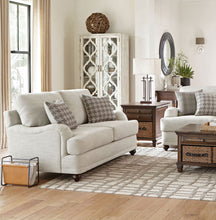 Glenn - Upholstered English Arm Loveseat - Light Gray