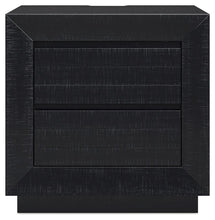 Londer - Black - Two Drawer Night Stand