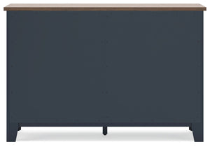 Landocken - Brown / Blue - Dresser