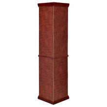 Appledale - 6-Shelf Corner Curio Display Cabinet - Medium Brown