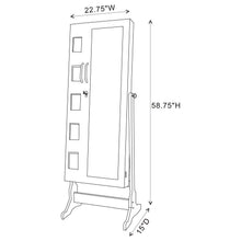 Doyle - Cheval Mirror With Jewelry Storage - White