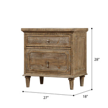 Interlude - 2 Drawers Nightstand - Light Brown