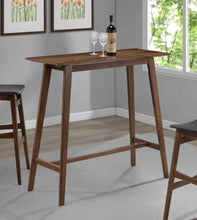 Finnick - Rectangular Pub Height Bar Table - Walnut