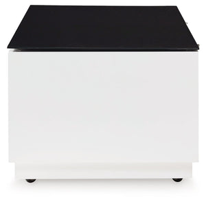 Gardoni - Rectangular Cocktail Table - White / Black