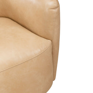 Donovan - Upholstered Swivel Accent Chair - Tan