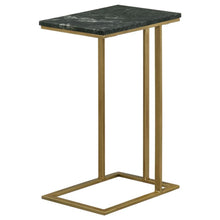 Vicente - Marble Top C-Shaped Sofa Side Table