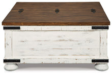 Wystfield - White / Brown - Cocktail Table with Storage