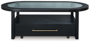 Winbardi - Oval Cocktail Table - Black