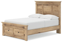 Makidern - Panel Storage Bed With Under Bed Storage Unit And Storage Footboard