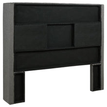 Bancroft - Upholstered Eastern King Wingback Headboard - Gray