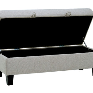 Dawson - Storage Ottoman - Pebble Gray