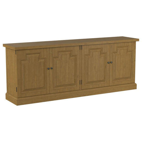 Florence - 4 Door Dining Sideboard Buffet Cabinet - Rustic Honey