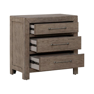 Skyview Lodge - Nightstand With Charging Station - Light Brown
