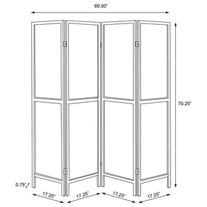 Deepika - 4-Panel Room Divider Folding Screen