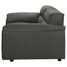 Buxton - Top Grain Leather Upholstered Loveseat