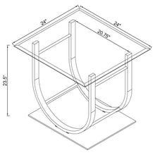 Danville - Rectangular U-Shaped Glass Top Table