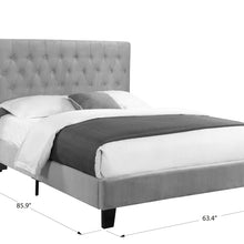 Amelia - Upholstered Queen Bed - Light Blue
