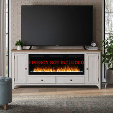 Fireplace TV Consoles - 80" Fireplace TV Console FTS - Brown