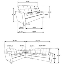 Georgina - Upholstered Modular Sectional Sofa