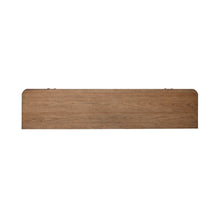 Fireplace TV Consoles - 79" Console With Fire - Medium Brown