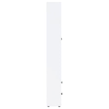 Hawthorne - 4-Shelf Glass Door Tall Cabinet With Drawers