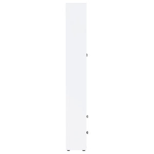 Hawthorne - 4-Shelf Glass Door Tall Cabinet With Drawers