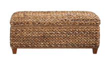 Laughton - Hand - Woven Banana Leaf Storage Trunk - Amber