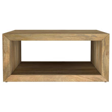 Benton - Square Solid Mango Wood Coffee Table - Natural