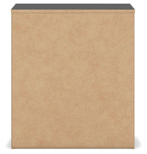 Vertani - Black / Honey Brown - Two Drawer Night Stand