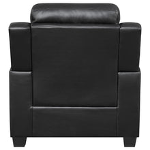 Finley - Upholstered Padded Arm Tufted Accent Chair - Black