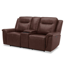 Avery - Loveseat With Console P2 - Cognac