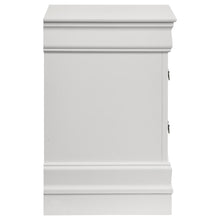 Louis Philippe - 2-Drawer Nightstand Bedside Table - White