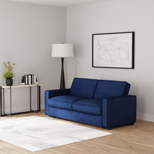 Gretchen - Upholstered Convertible Sleeper Sofa Bed - Navy Blue