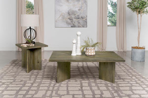 Andando - Square Solid Wood End Table - Mango Brown
