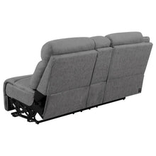 Higgins - Upholstered LAF Power Loveseat - Gray