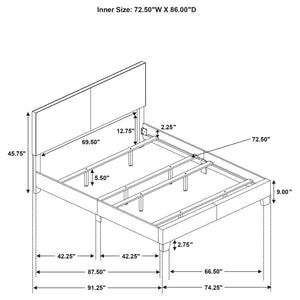 Dorian - Upholstered Panel Bed