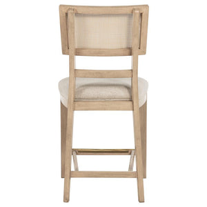 Kailani - Radio Weave Cane Counter Dining Side Chair (Set of 2) - Beige Oak