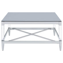Lindley - Square Tempered Mirror Acrylic Table