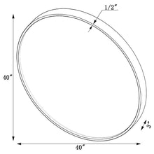 O'Malley - Round Framed Wall Mirror - Brass