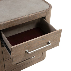 South Bend - Nightstand With Charging Station - Brown