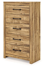 Maystonna - Five Drawer Chest - Brown