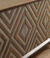 Dreggan - Brown / Gold Finish - Accent Cabinet